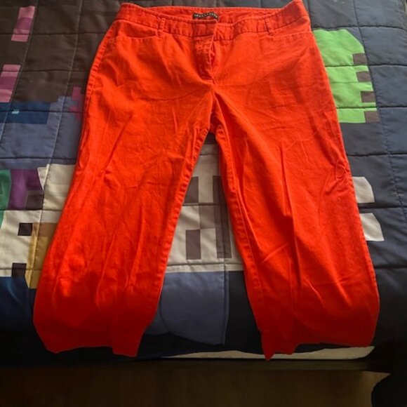 Apostrophe Red Cropped Dress Pants | Size 8 - Picture 1 of 3